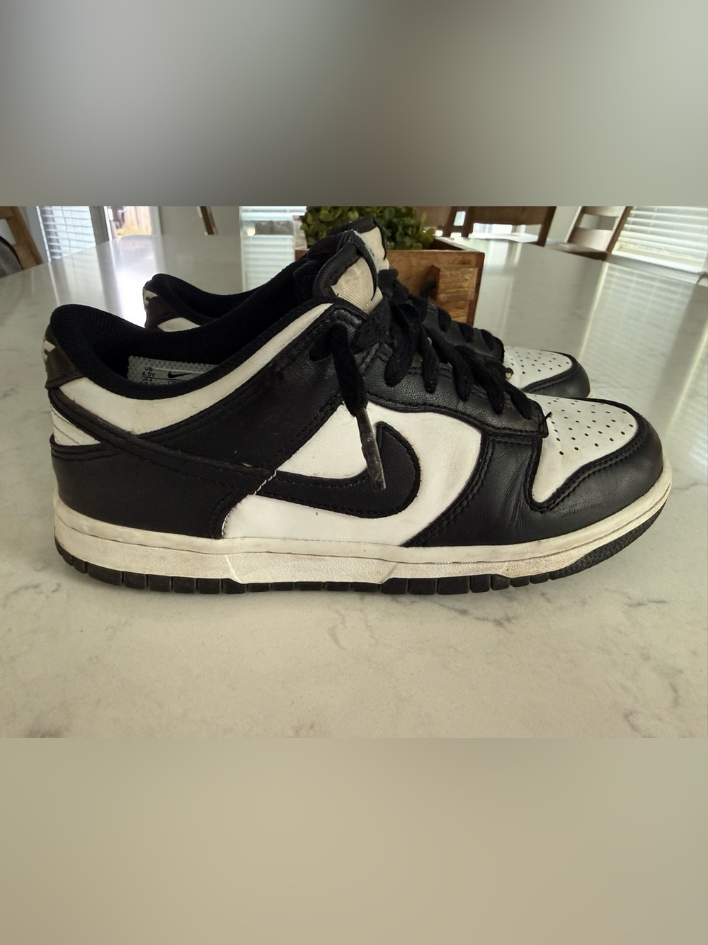 Nike Kids Black and White Dunks